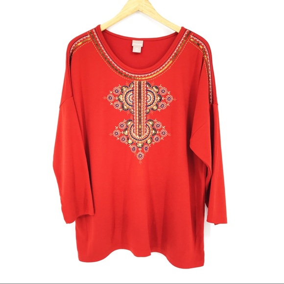 Chico's Tops - Chico’s Embellished Tee Shirt